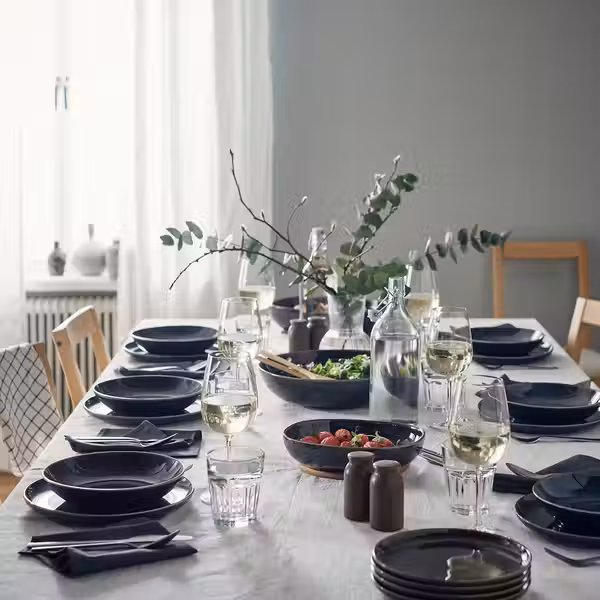 GLADELIG Тарелка глубокая - темно-серый 21 см - фото 5