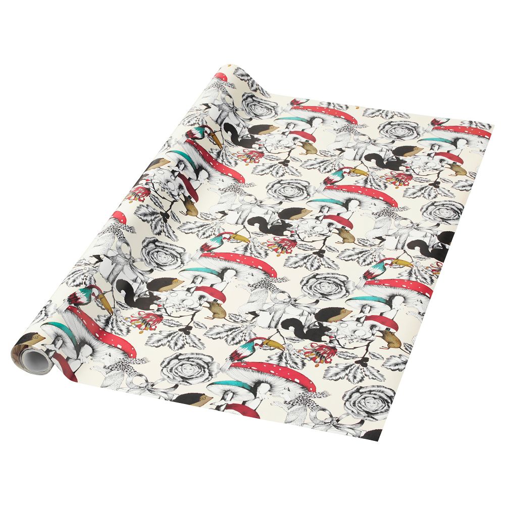 Рулон оберточной бумаги ВИНТЕР 2018, с рисунком, белый (4x0.7 м) - фото 1