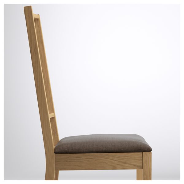 Стул БЁРЬЕ, дуб, Шифтебу коричневый - фото 3