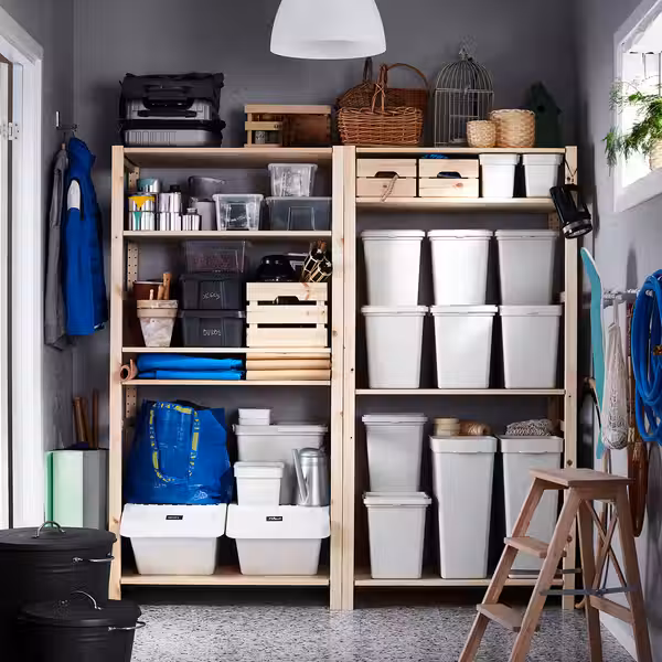 HÅLLBAR Контейнер с крышкой - светло-серый 10 л - фото 8