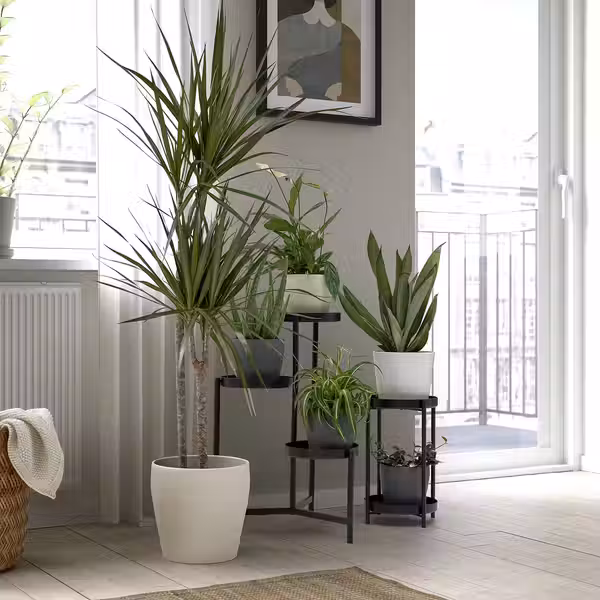 PERSILLADE Кашпо - светло-бежевый 19 см - схема-чертеж с размерами