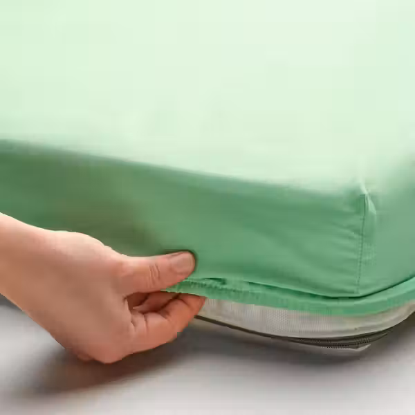 GRÖNFINK Детское постельное белье, 3 предм. - зеленый/бирюзовый 60x120 см - фото 4