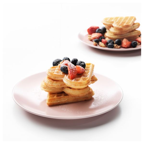 Тарелка десертная ДИНЕРА, светло-розовый (20 см) - фото 2