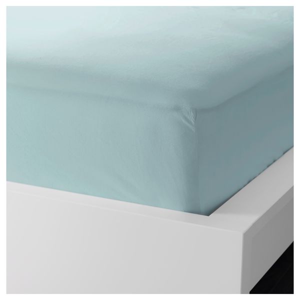 Простыня натяжная ДВАЛА, голубой - фото 1