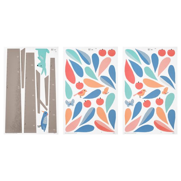 Декоративные наклейки, ростомер-дерево 160 см IKEA KINNARED КИННАРЕД 204.484.62 - схема-чертеж с размерами