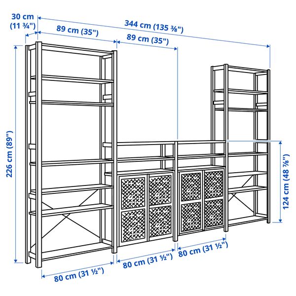 IKEA, дополнительный ракурс - схема-чертеж с размерами