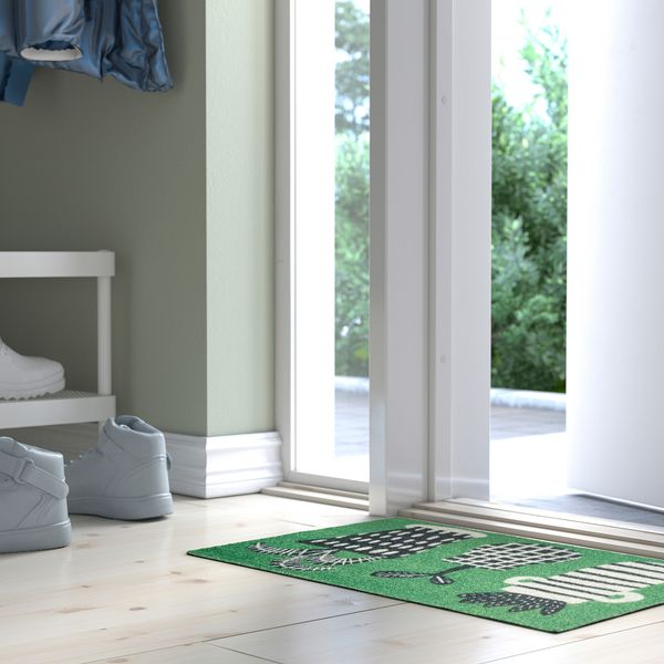 Придверный коврик, 40x60 см, зеленый IKEA SJÖTRAFIK 205.510.86 - схема-чертеж с размерами