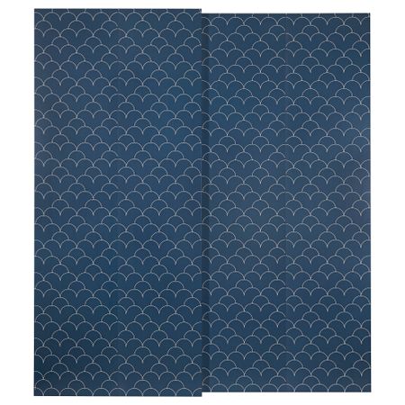 Пара раздвижных дверей СВОРКМО, с рисунком темно-синий, белый