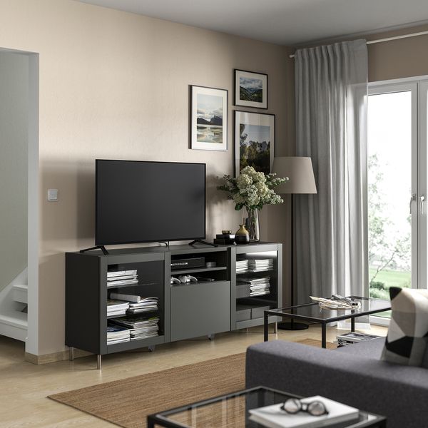 Тумба под ТВ, с ящиками IKEA BESTÅ БЕСТО 495.376.41 - фото 3