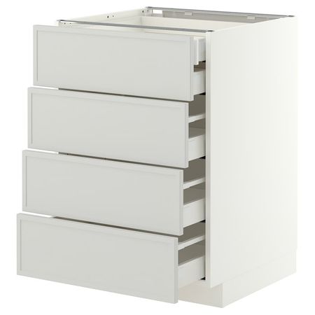 METOD / MAXIMERA Напольный шкаф 4фасада/2нзк/3срд ящ