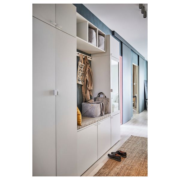 Гардероб с 9 дверями, белый/Фоннес Ридабу 260x42x221 см IKEA ОПХУС 992.984.74 - фото 5