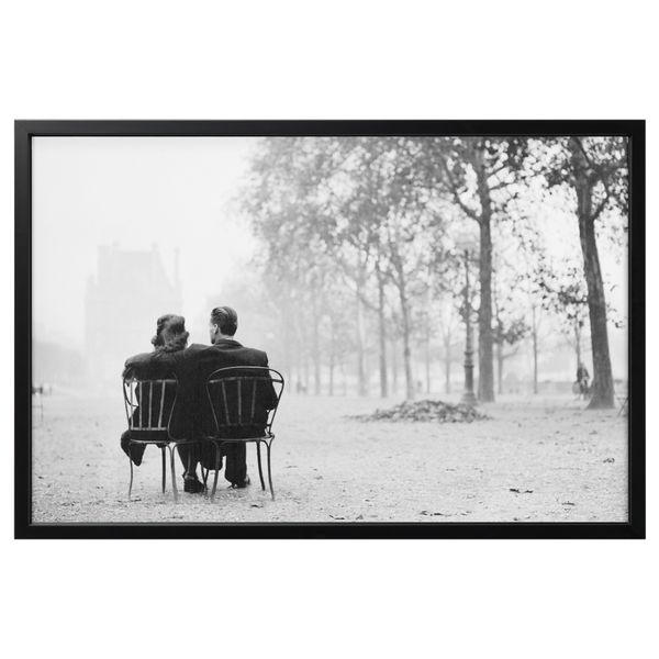 Картина с рамой БЬЁРКСТА, Романтика Парижа, черный (78x118 см) - фото 1