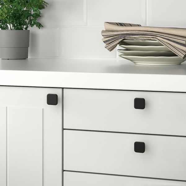 Ручка мебельная, черный 25 мм IKEA VÅMB ВОМБ 305.224.23 - схема-чертеж с размерами