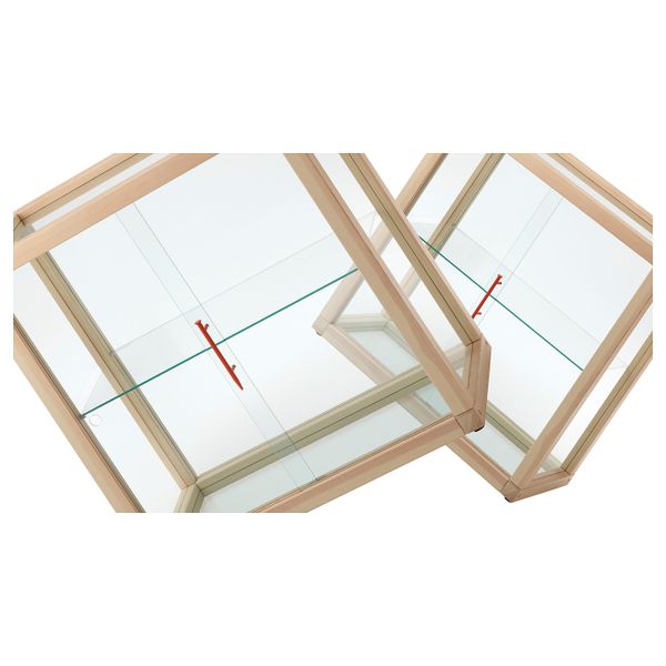 Шкаф-витрина, сосна 80x80 см IKEA МАРКЕРАД 304.515.24 - схема-чертеж с размерами