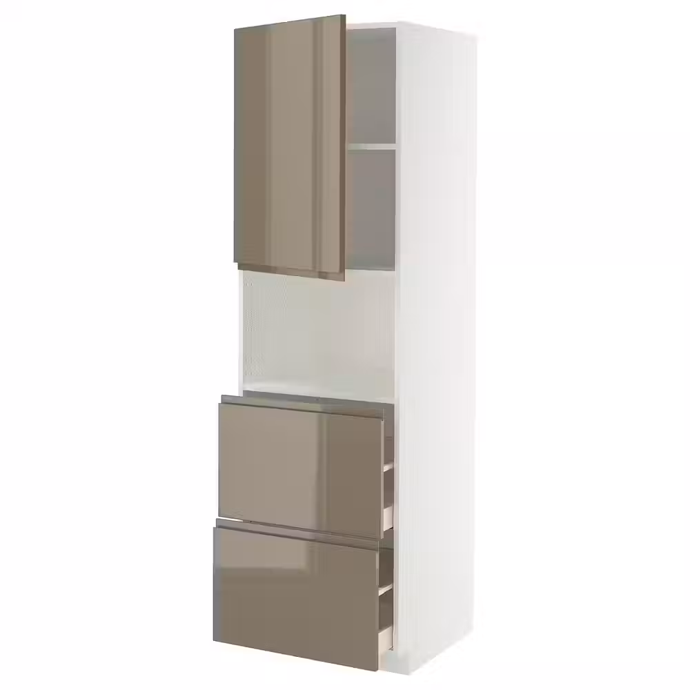 METOD / MAXIMERA Высокий шкаф д/СВЧ/дверца/2ящика - фото 1