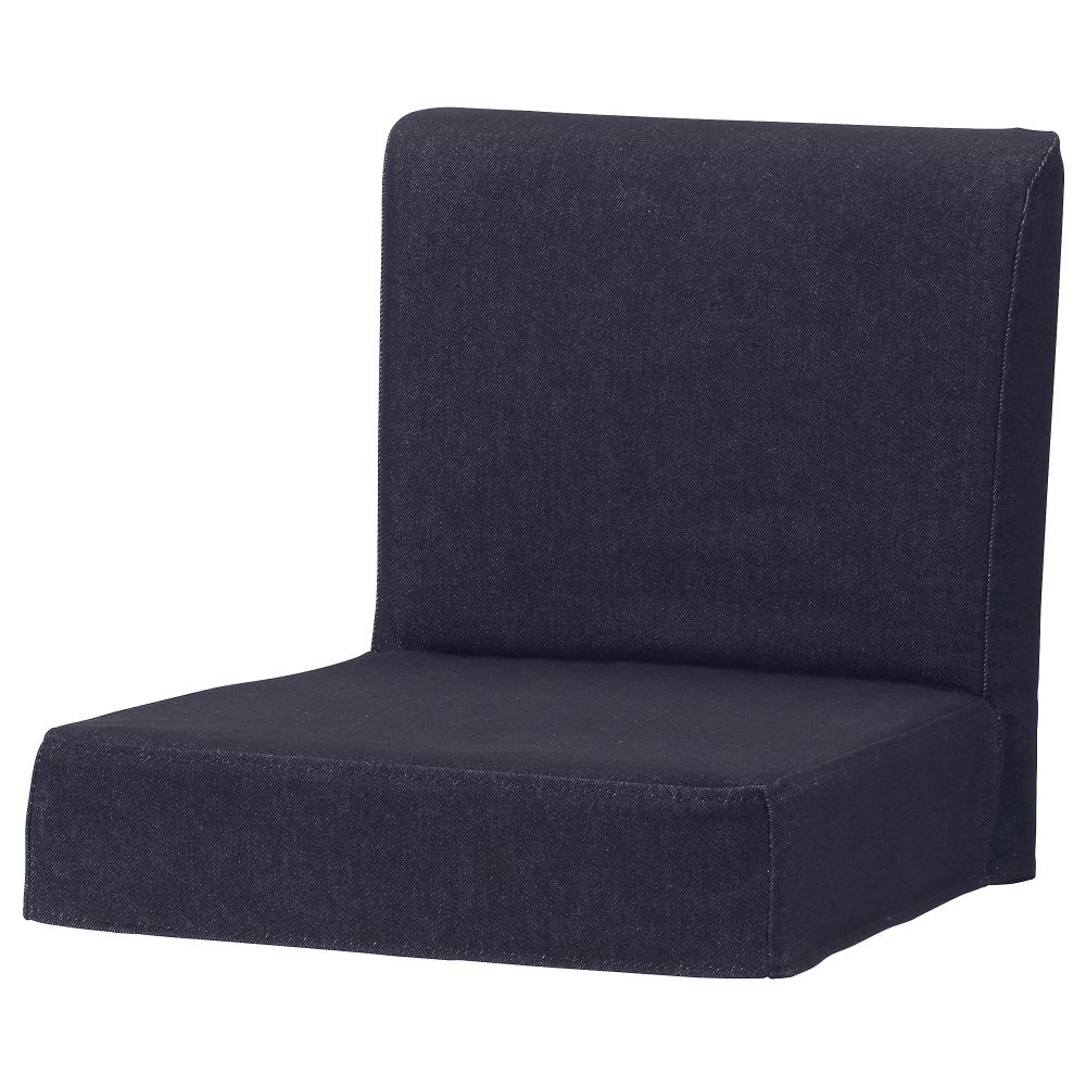 Чехол для барного табурет со спинкой ХЕНРИКСДАЛЬ, Ванста темно-синий - схема-чертеж с размерами