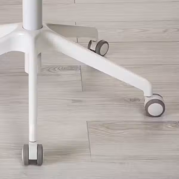 FJÄLLBERGET Конференц-стул, на колесиках - дубовый шпон, беленый/Gunnared бежевый - схема-чертеж с размерами