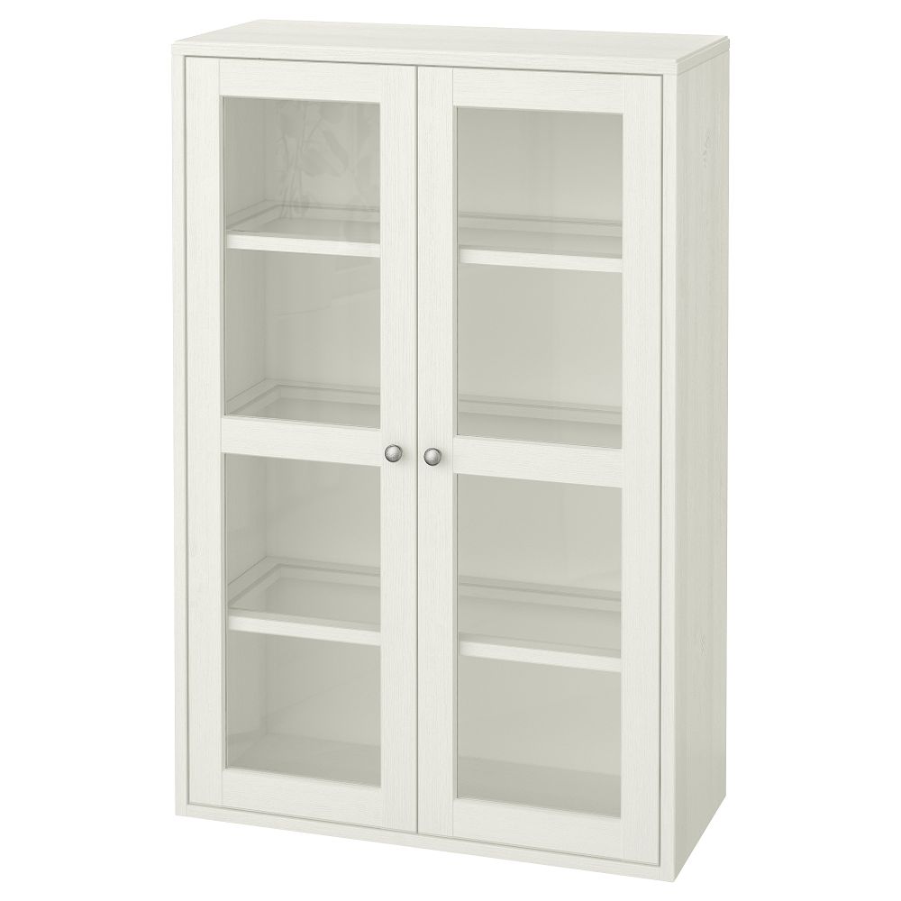 Шкаф-витрина, 81x35x123 см, белый IKEA HAVSTA ХАВСТА 303.886.36 - фото 1