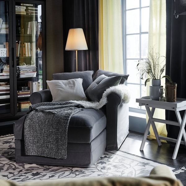 Козетка, Ljungen классический серый IKEA GRÖNLID 594.090.25 - фото 6