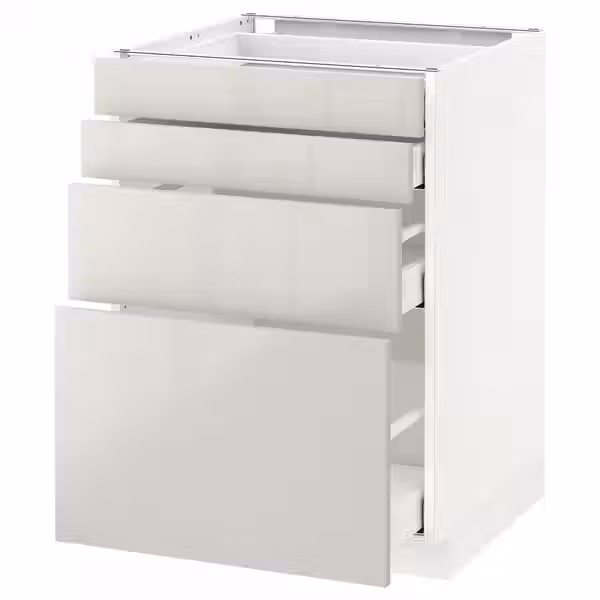 METOD / MAXIMERA Напольн шкаф 4 фронт панели/4 ящика - фото 1