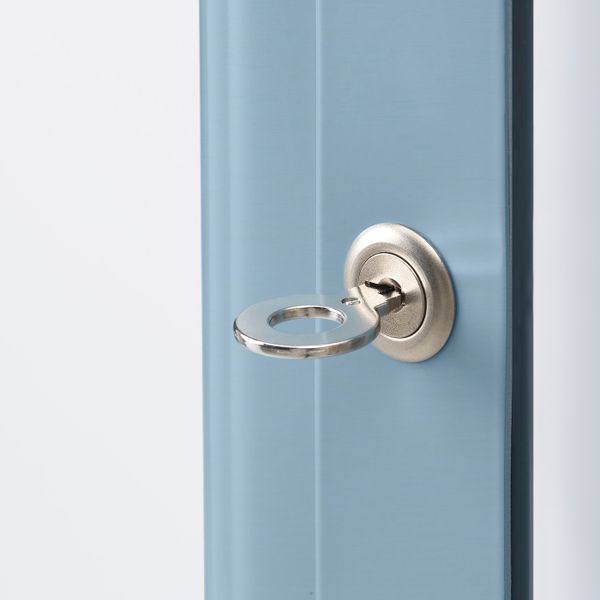 Шкаф-витрина, синий 57x150 см IKEA ФАБРИКОР 604.090.34 - фото 2