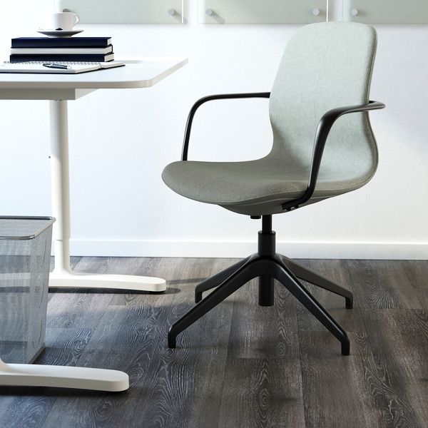 Рабочий стул с подлокотниками IKEA LÅNGFHATTEFJÄLL ХАТТЕФЬЕЛЛЬ ЛОНГФЬЕЛЛЬ 191.762.35 - фото 3