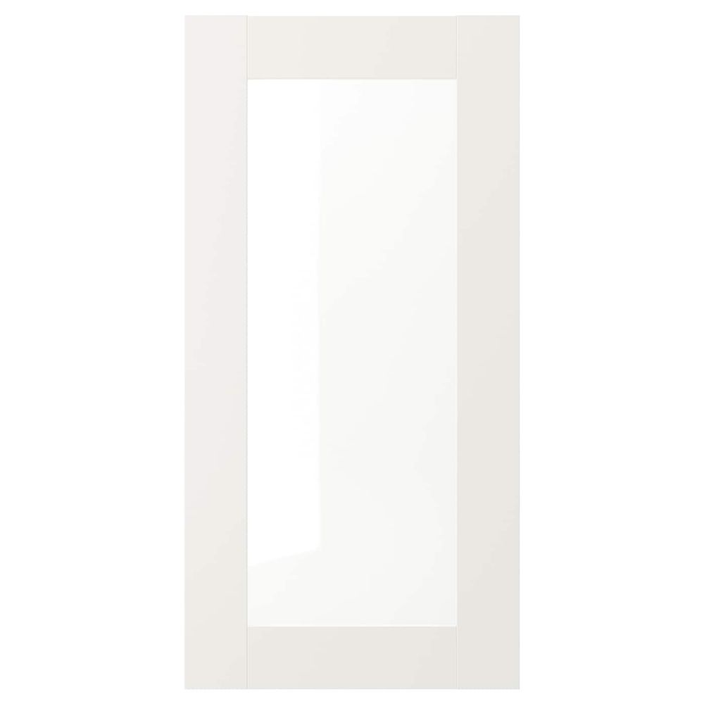 Стеклянная дверь, белый 40x80 см IKEA SÄVEDAL СЭВЕДАЛЬ 003.672.73 - фото 1