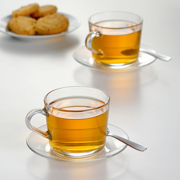 Блюдце, прозрачное стекло 14 см IKEA IKEA 365+ ИКЕА/365+ 805.209.64 - фото 2