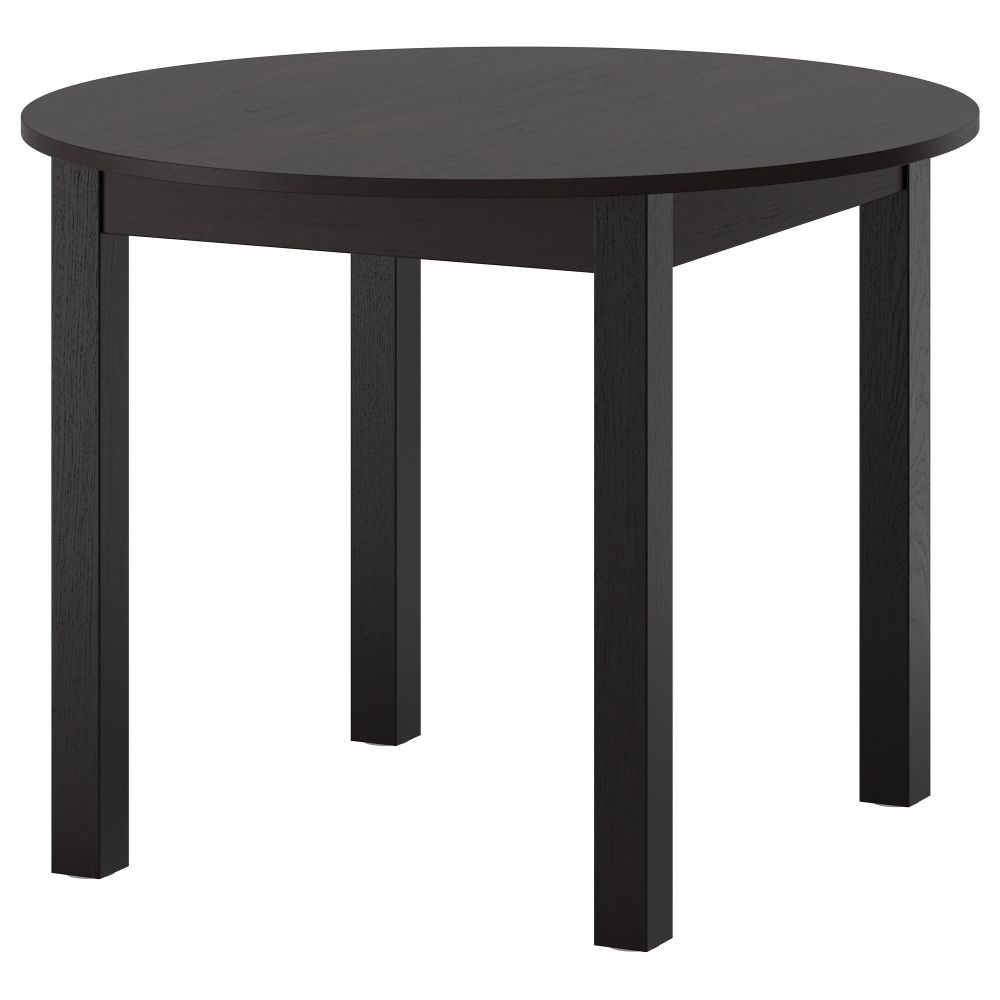 Стол БЬЮРСНЭС, черно-коричневый (94 см) - фото 1