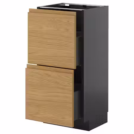 METOD / KNIVSHULT Напольный шкаф с 2 ящиками