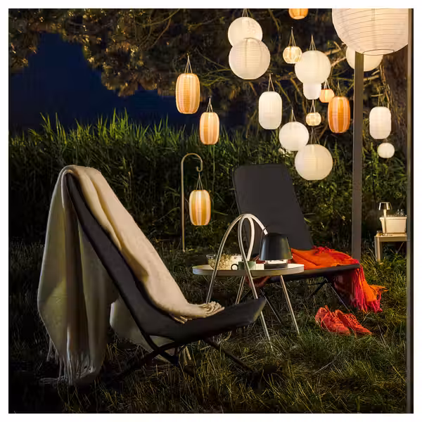 VIGGSÖ Кресло садовое - складной темно-серый - фото 3