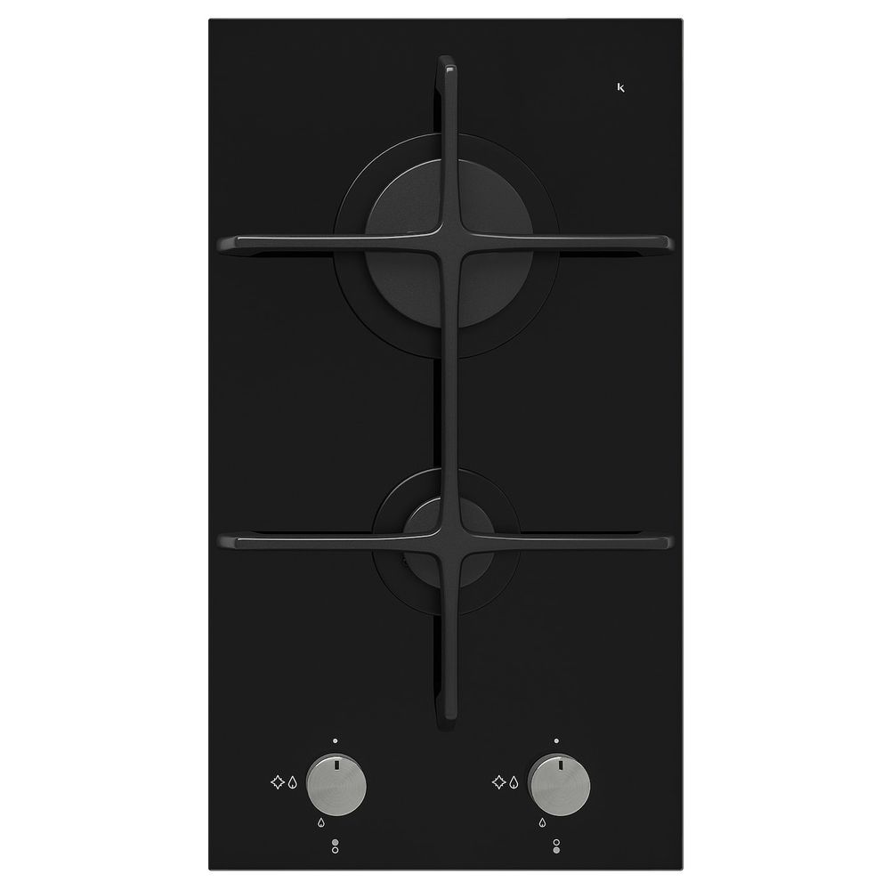 Газовая панель "домино", 2 конфорки, черный, 29 см IKEA МЁЙЛИГ 402.371.52 - фото 1