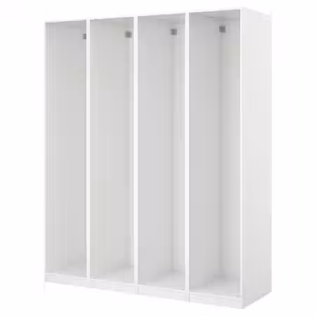 PAX 4 каркаса гардеробов - белый 200x58x201 см