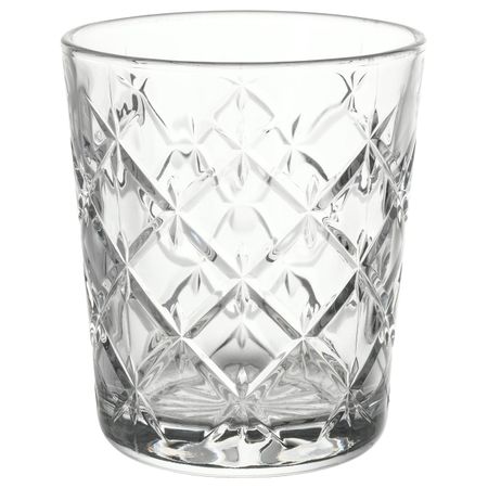 Стакан, прозрачное стекло/с рисунком 28 сл IKEA ФЛИМРА 003.792.71