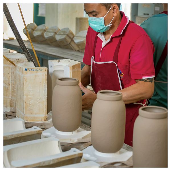 Ваза, коричневый, керамика, 19 см IKEA MÄVINN 305.878.34 - фото 6