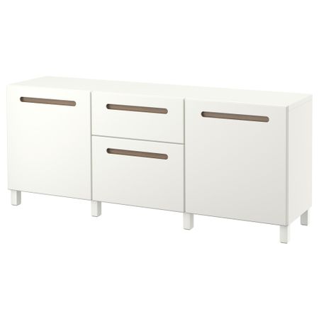 Комбинация для хранения с ящиками БЕСТО, Марвикен белый (180x40x74 см)