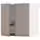 METOD Навесной шкаф с сушилкой/2дверцы - белый/Upplöv матовый темно-бежевый 60x60 см