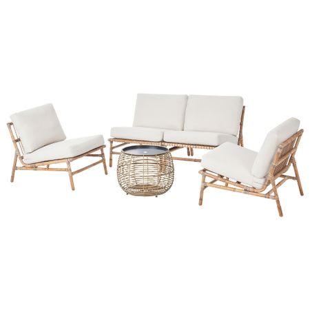 4-местный комплект садовой мебели, бежевый IKEA TVARÖ, FRÖSÖN ФРЁСЁН 595.857.02
