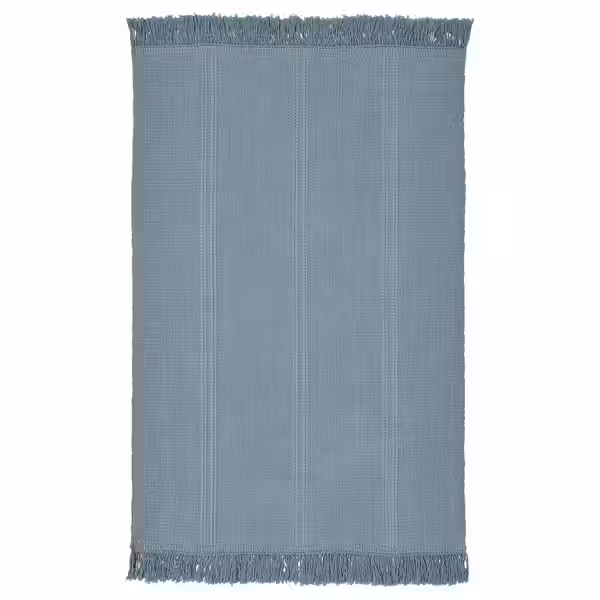 SORTSÖ Ковер, безворсовый - голубой 55x85 см - фото 1