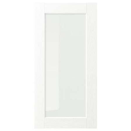 ENKÖPING Стеклянная дверь - белый под дерево 40x80 см