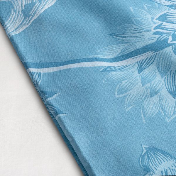 Пододеяльник и 1 наволочка, цветок/синий 150x200/50x70 см IKEA FÅBLOMMIG ФОБЛОММИГ 504.992.09 - фото 6