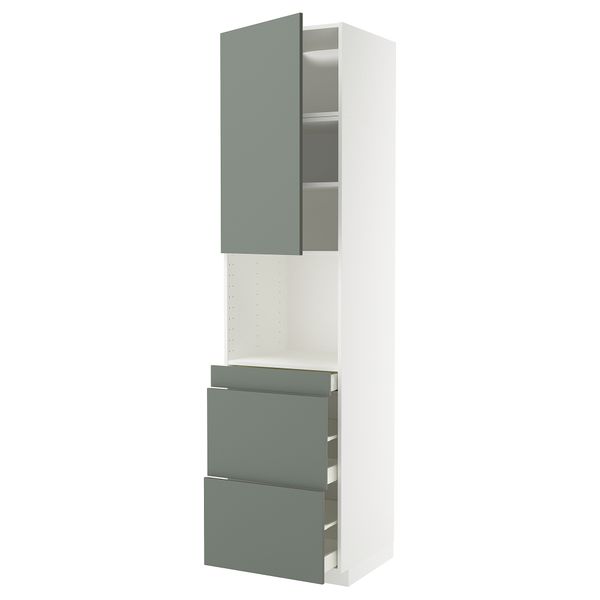 Высокий шкаф для СВЧ, дверца,3ящика IKEA METOD МЕТОД, MAXIMERA МАКСИМЕРА 995.662.78 - фото 1