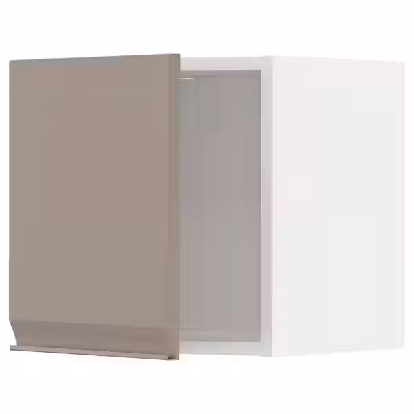 METOD Навесной шкаф - белый/Upplöv матовый темно-бежевый 40x40 см - фото 1