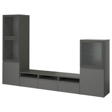 Комбинация для ТВ, стеклянные дверцы IKEA BESTÅ БЕСТО 295.079.04