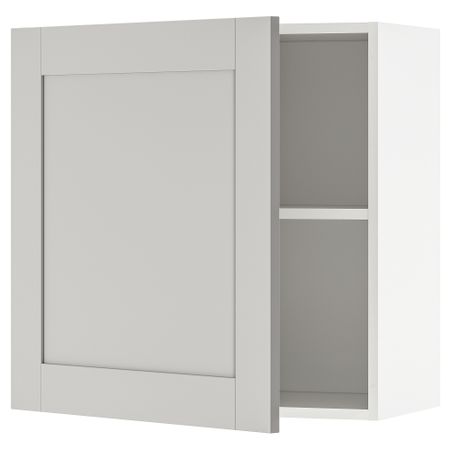 Навесной шкаф с дверцей, серый, 60x60 см IKEA KNOXHULT КНОКСХУЛЬТ 603.267.98