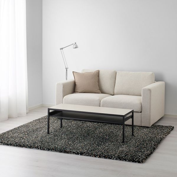 Ковер, длинный ворс, темно-серый 170x230 см IKEA VINDUM ВИНДУМ 003.743.82 - фото 3