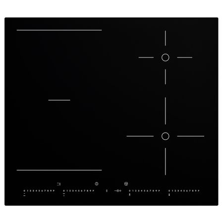 Индукционная панель, регулируемые зоны, черный 58 см IKEA OTROLIG УТРУЛИГ 403.039.34