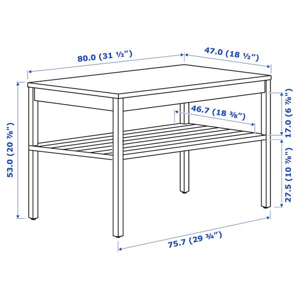 Скамья, бамбук 80 см IKEA NORDKISA НОРДКИЗА 404.476.83 - фото 8