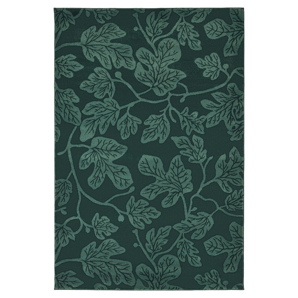 Ковер, короткий ворс, зеленый 133x195 см IKEA ХИЛЬДИГАРД 404.567.43 - фото 1