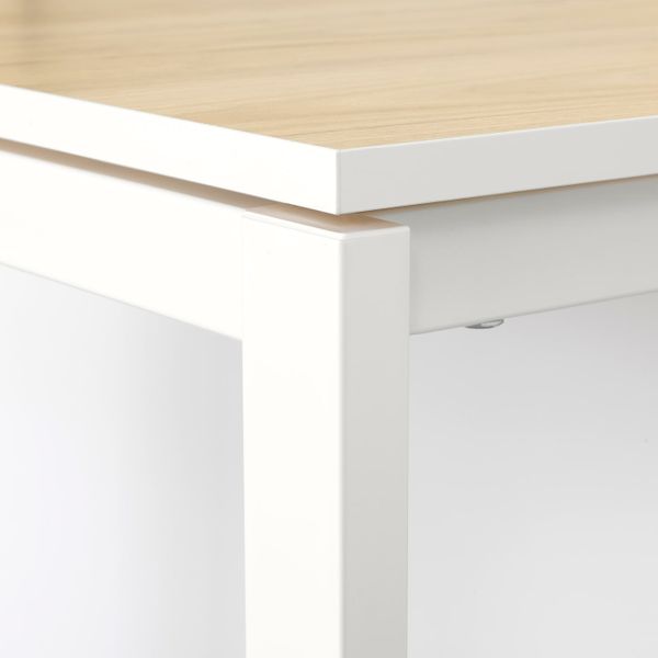 Стол и 2 стула, ясень белый, Брур-Инге хромированный 75x75 см IKEA МЕЛЬТОРП / ЛЕЙФ-АРНЕ 192.875.73 - фото 3